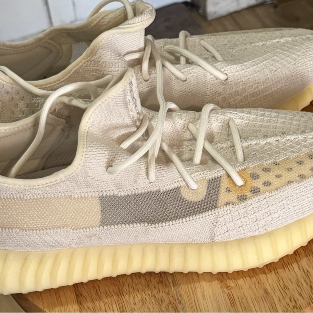 Cream and Tan Yeezy Boost 350 V2 Shoes